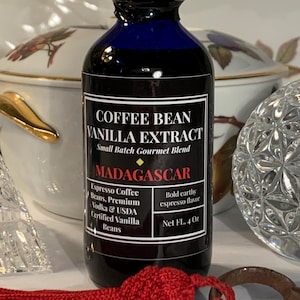 ESPRESSO COFFEE & MADAGASCAR Vanilla Extract 4oz image 1