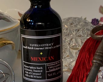 MEXICAN - Infused IN RUM  4 oz  Vanilla Extract
