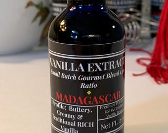 Madagascar - INFUSED IN VODKA  2 oz  Vanilla Extract