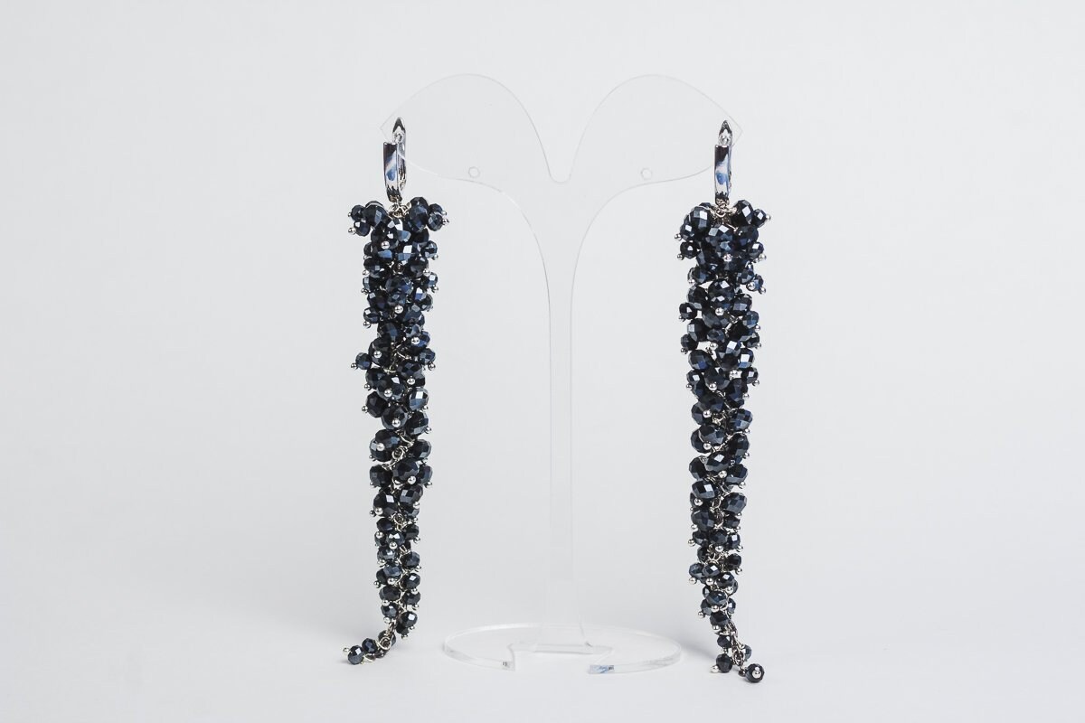 Black prom earrings Clearance