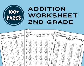 Second Grade Addition Worksheet Printable Homeschool Practice 3rd Grade Single Digit Worksheet Double Digit 2nd Grade Math Addition Sheet