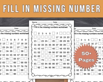 Counting Worksheet Printable Kindergarten Math Worksheet Count Number Worksheet Kindergarten 1-100 Math Worksheet Life Skill NBT.A.1 K.CC.2