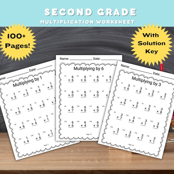 2nd Grade Math Worksheet Multiplication Practice Sheet Multiplication Worksheet Multiplication Math Drill Multiplication Table Second Grade