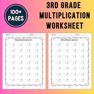 3rd Grade Math Multiplication Worksheet Chart Multiplication Table Homeschool Multiplication Printable Worksheet Third Grade Multiplication