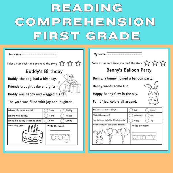 First Grade Reading Comprehension Worksheet Homeschool Printable 1st Grade Worksheet Reading Comprehension 2nd Grade Sheet At Home Reading