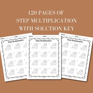 fifth grade long multiplication printable worksheet workbook designed to help students practice multi-digit multiplication step by step ideal for homeschoolers and classroom use with answer key