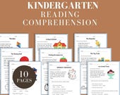Reading Comprehension Worksheet Printable Toddler Worksheet Kid Reading Passage Gift Kid Educational Kindergarten Reading Homeschool Class