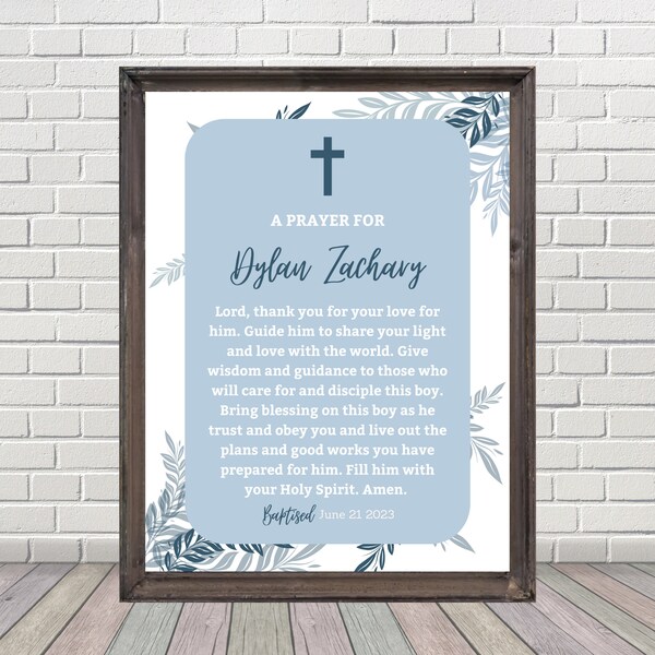 Baptism Prayer - Etsy