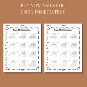 homeschool printable long multiplication workbook grade 5 step-by-step math exercises with answer key designed to help students master multiplication facts and strategies for math confidence