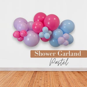 Pastel Balloon Garland Pink Balloon Arch Kit for Bridal Shower Girl First Birthday Party Baby Shower Decorations DIY Balloon Garland Kit