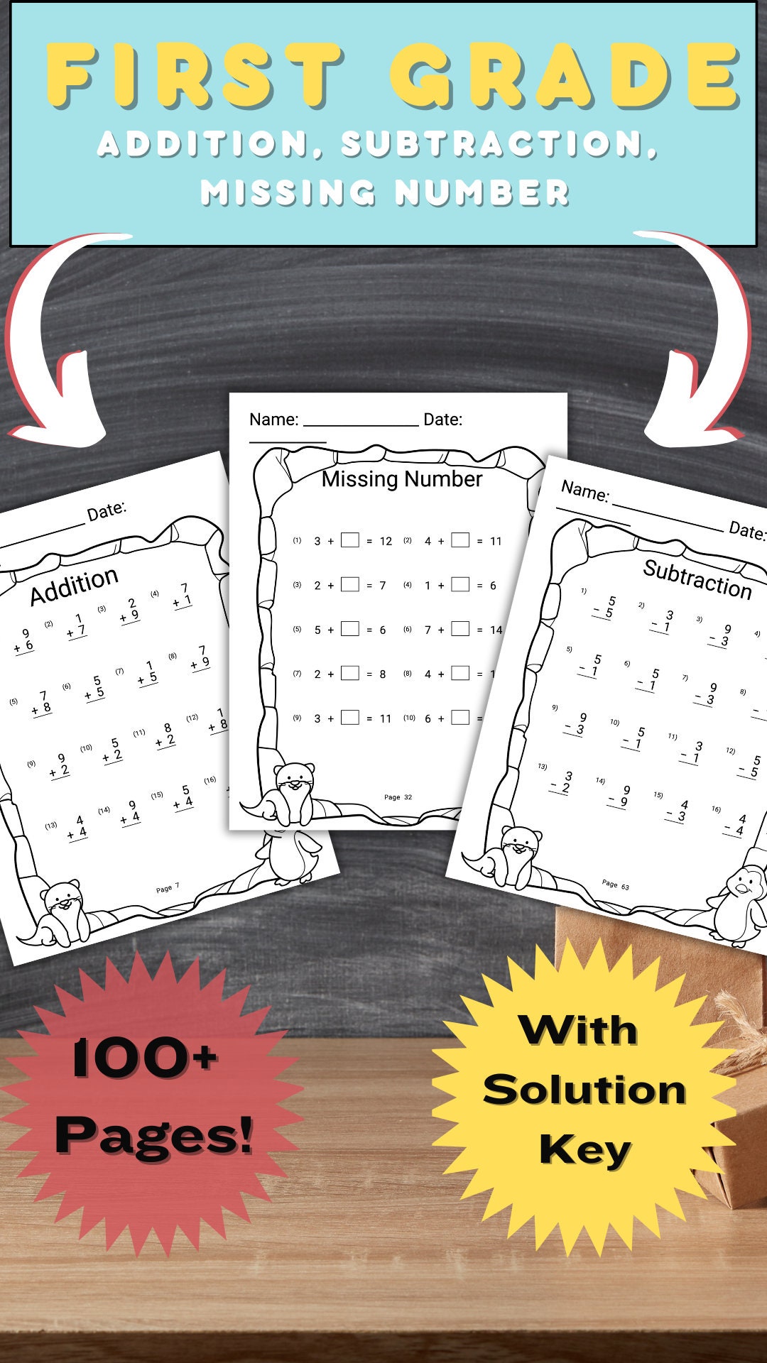 1st Grade Math Worksheet First Grade Math Worksheet Homeschool ...