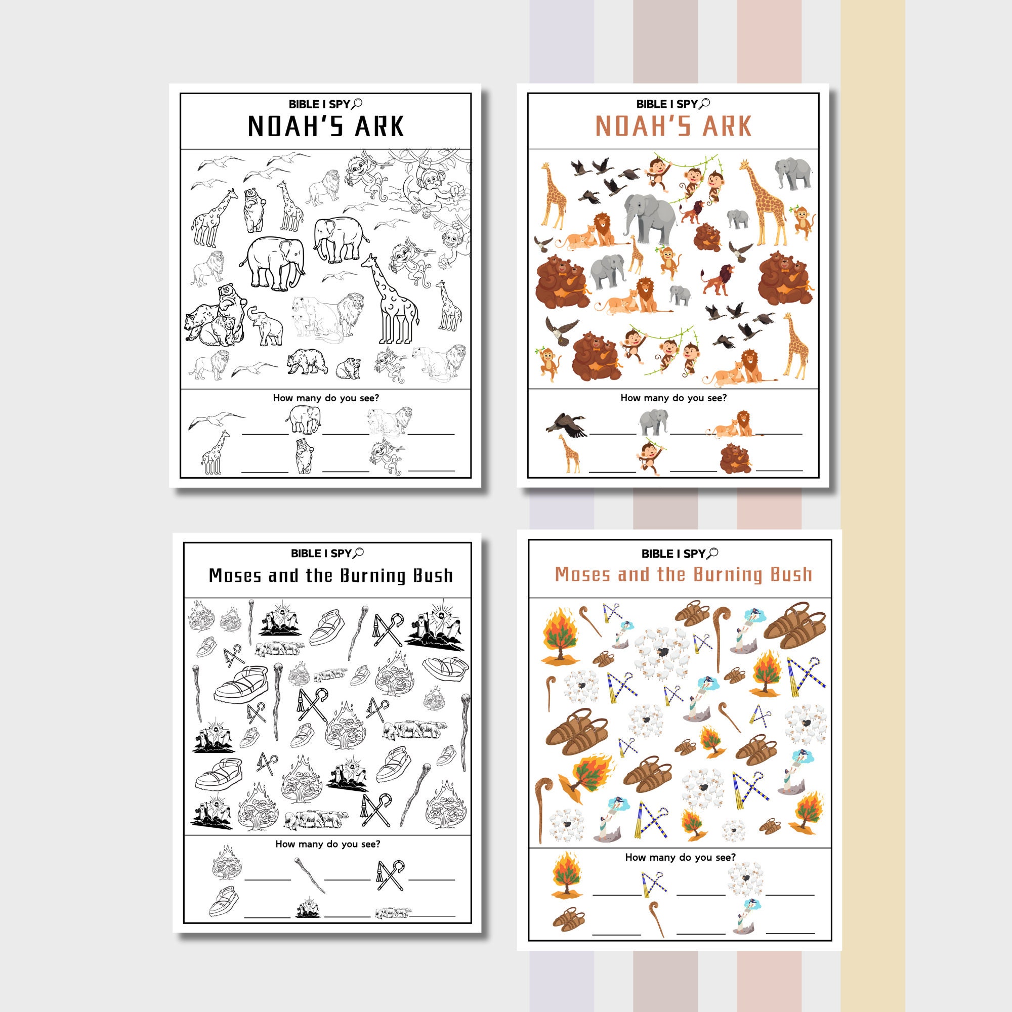 Bible I Spy Kid Bible School Kid Bible Story Printable New Testament I ...