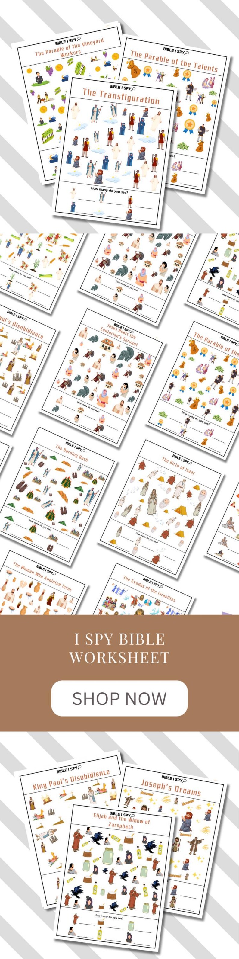 Bible I Spy Bible Activity Printable Game For Kid Bible Activity Worksheet Bible Activity For Toddler Digital I Spy Church Activity Children