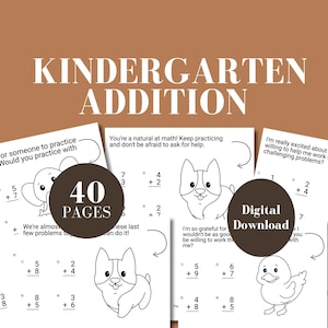 Addition Worksheet Math 1st Grader Easy Addition Grade 1 Homeschool Curriculum Math Activity Grade 2 Printable Math Addition Kindergarten