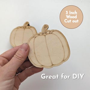 Wood Pumpkin Cutout Pumpkin Craft Wood Table Scatter Tiered Tray Decor Classroom Activity Halloween Party Favor Thanksgiving Autumn Crafts