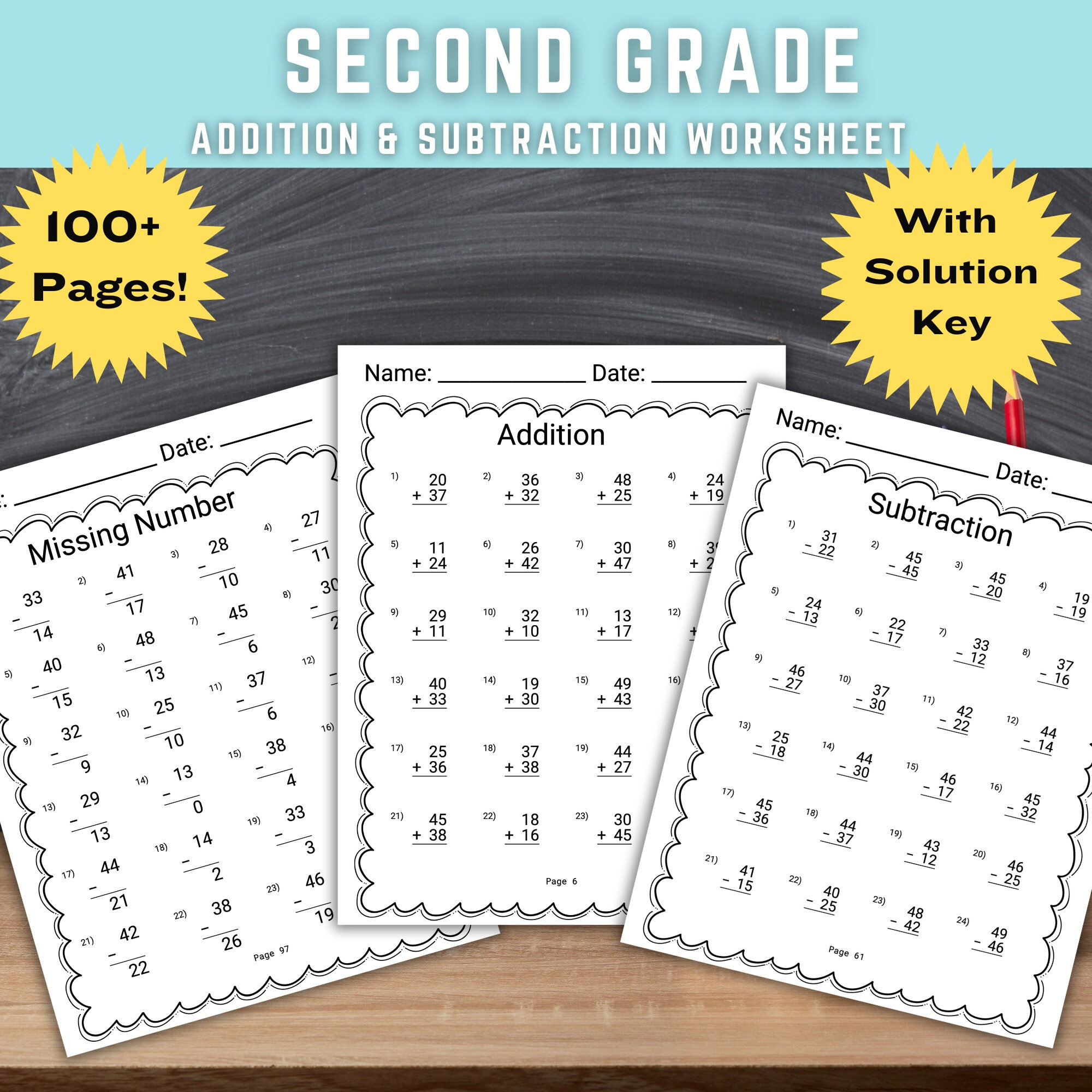 Math Worksheets For 1st Grade Addition And Subtraction