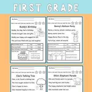 First Grade Reading Comprehension Worksheet Homeschool Printable 1st ...