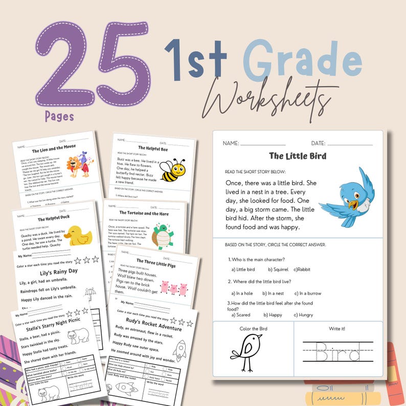 2nd Grade Reading Worksheet Kindergarten