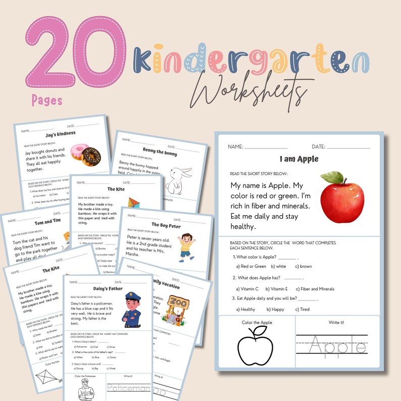3rd Grade Reading 2nd Grade Reading Worksheet Kindergarten
