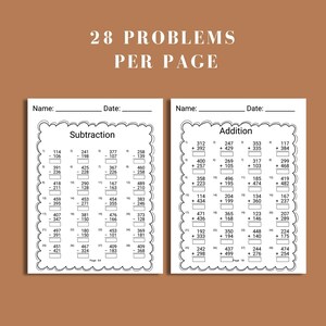 Fourth grade compatible printable math addition worksheet that also fits into third grade curriculum needs. Ideal for homeschool and teacher use to reinforce mental math and timed fluency drills with instant PDF download convenience.