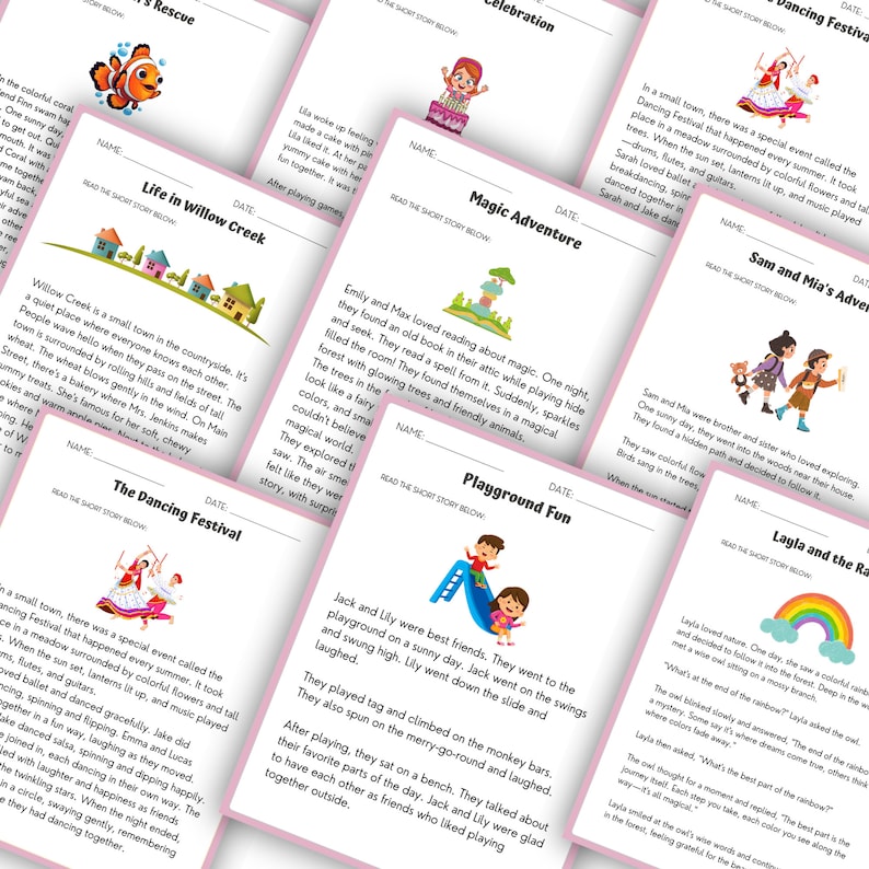 Fourth Grade Reading Printable Grade 4 Literacy Comprehension Worksheet ...
