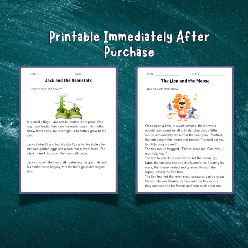Grade 5 Reading Activity Homeschool