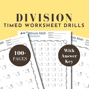 Division Worksheet Printable Practice Sheet 3rd Grade Division Fact Fluency Grade 5 Sheet Division Practice Sheet Timed Division Worksheet