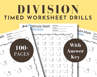 Division Worksheet Printable Practice Sheet 3rd Grade Division Fact Fluency Grade 5 Sheet Division Practice Sheet Timed Division Worksheet
