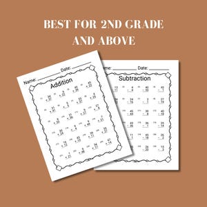 second grade math worksheet for homeschool and classroom printable 2nd grade equations and practice sheet first grade math review grade 2 curriculum worksheet for daily math fluency drills