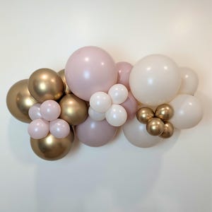Dusty Pink Balloon Garland Gold Balloon Arch Neutral Cream Balloon Kit Blush Balloon Garland Wedding Baby Shower Birthday Party Decor