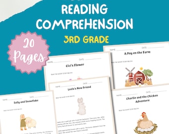 Third Grade Reading Comprehension Worksheet 3rd Grade Literacy Worksheet Reading Classroom Resource Printable Reading Passage Elementary