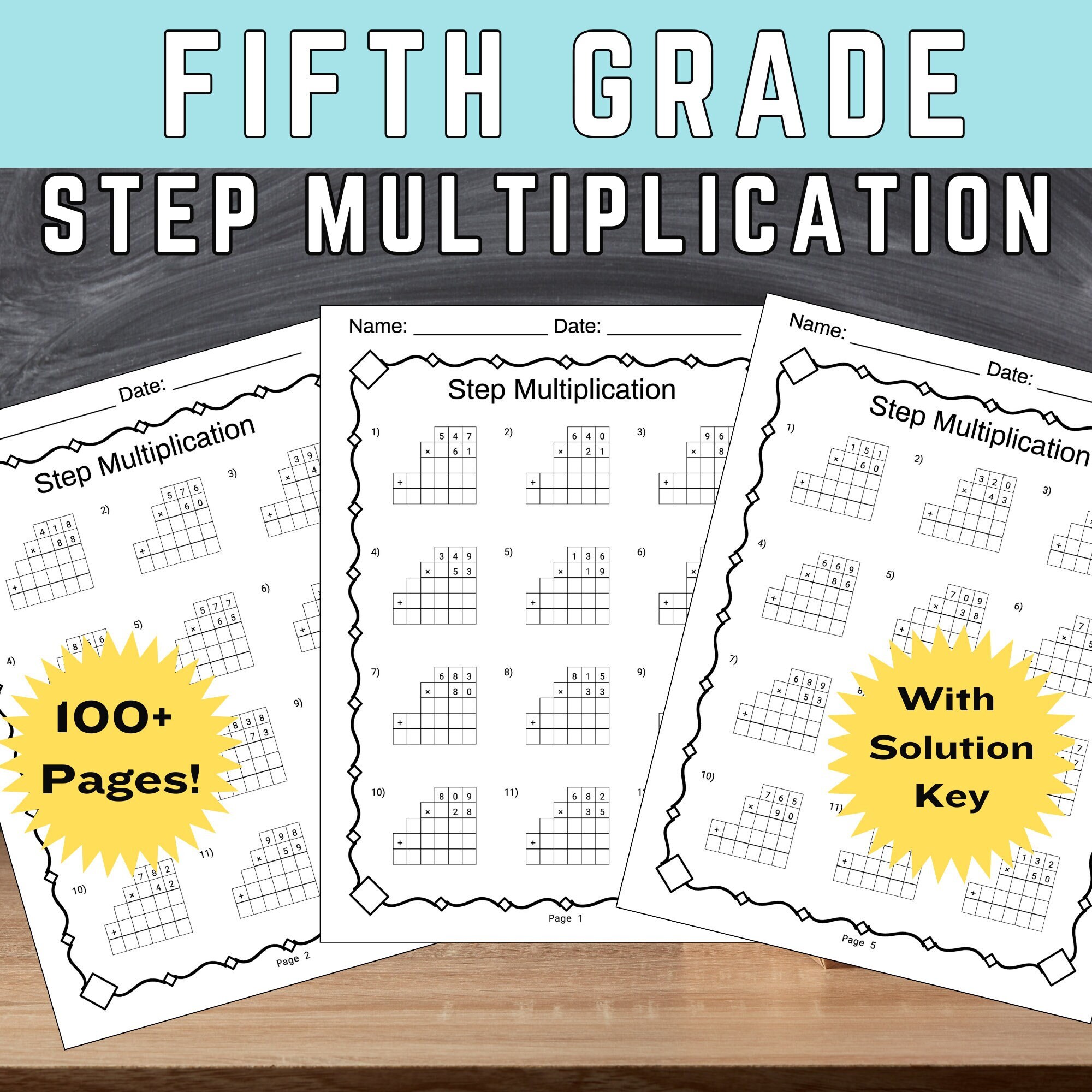 step-multiplication-worksheet-fifth-grade-homeschool-printable-multiplication-worksheet-grade-5-work-sheet-long-multiplication-practice-etsy for 5th Grade Free Printable Worksheets Step Multiplication Worksheet Fifth Grade Homeschool Printable Multiplication Worksheet Grade 5 Work Sheet Long Multiplication Practice - Etsy for 5th Grade Free Printable Worksheets