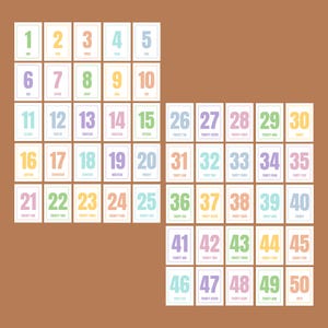 printable number flash card set 1 to 100 preschool toddler math activity number recognition counting practice educational flashcards homeschool learning numbers for kids early education