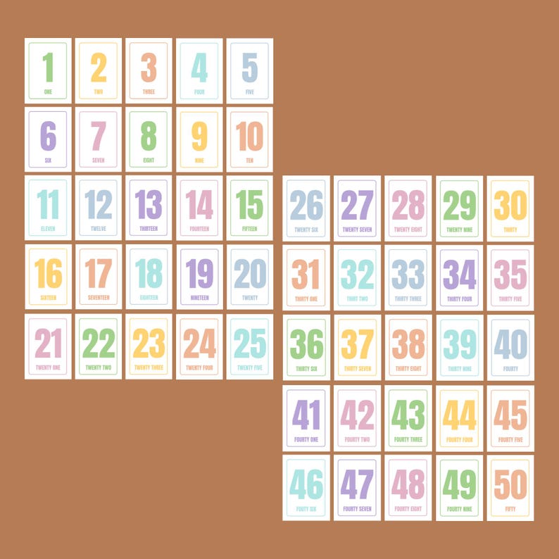 printable number flash card set 1 to 100 preschool toddler math activity number recognition counting practice educational flashcards homeschool learning numbers for kids early education