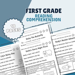 First grade reading comprehension worksheet homeschool printable 1st grade worksheet reading comprehension 2nd grade sheet at home reading