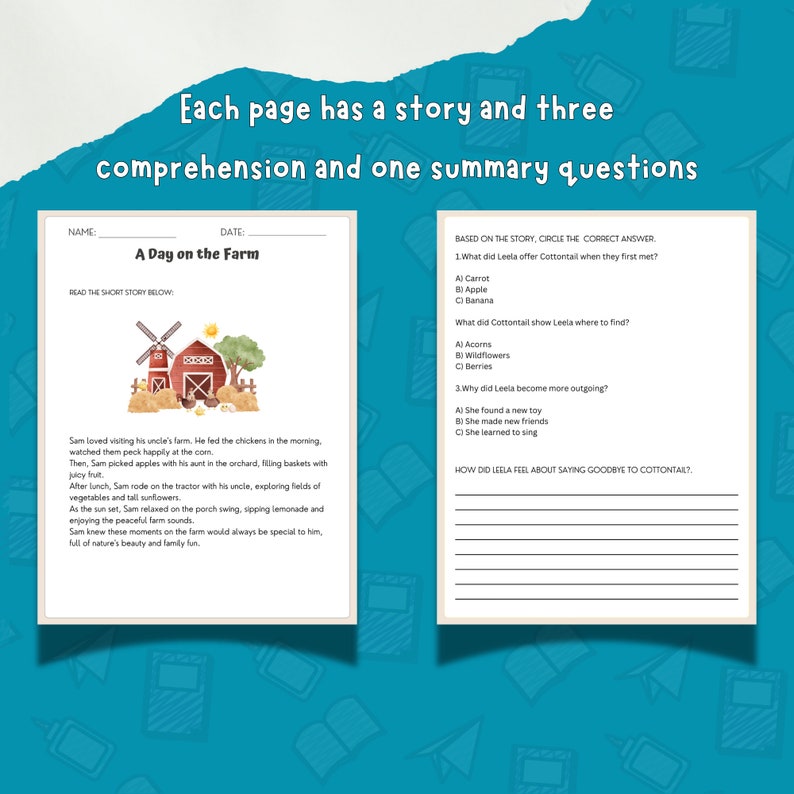 Reading Classroom Resource Printable Reading Passage Elementary