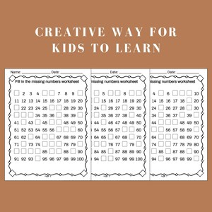 1 to 100 counting worksheet for kindergarten printable math sheet for learning number order and life skills aligned with nbt.a.1 and k.cc.2 ideal for homeschool preschool and classroom settings