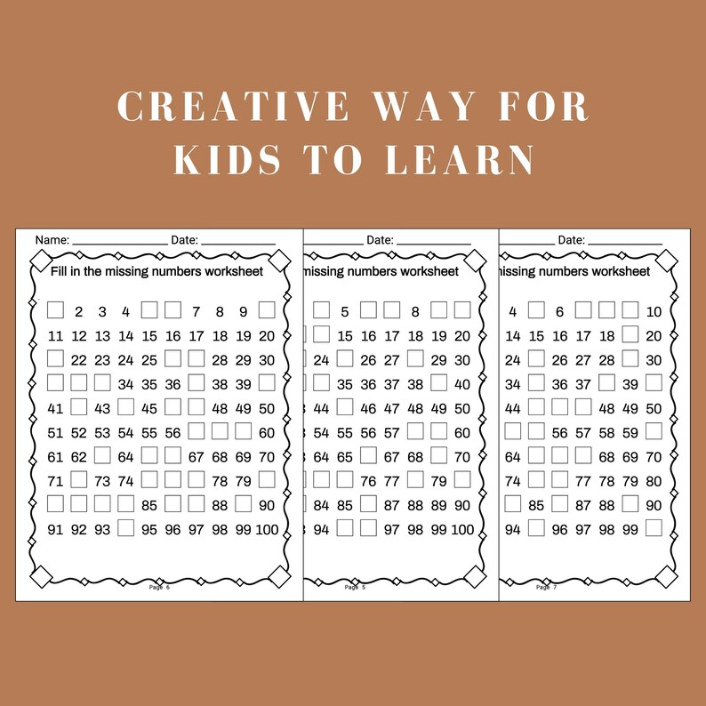 1 to 100 counting worksheet for kindergarten printable math sheet for learning number order and life skills aligned with nbt.a.1 and k.cc.2 ideal for homeschool preschool and classroom settings