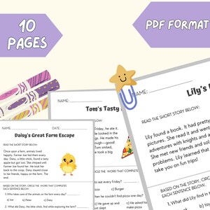 Reading comprehension worksheet first grade comprehension read 1st grade worksheet 2nd grade reading worksheet color comprehension grade 2 image 8