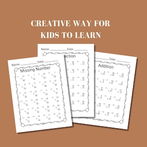 printable second grade math worksheet 2nd grade homeschool curriculum math equations worksheet for first and second grade students classroom printable drill sheet for daily math review practice