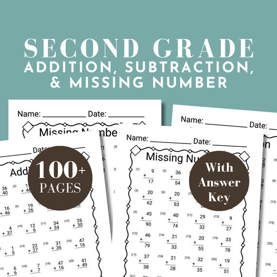 2nd grade math worksheet second grade math 2nd grade homeschool math equations grade 2 2nd grade curriculum first grade math worksheet drill