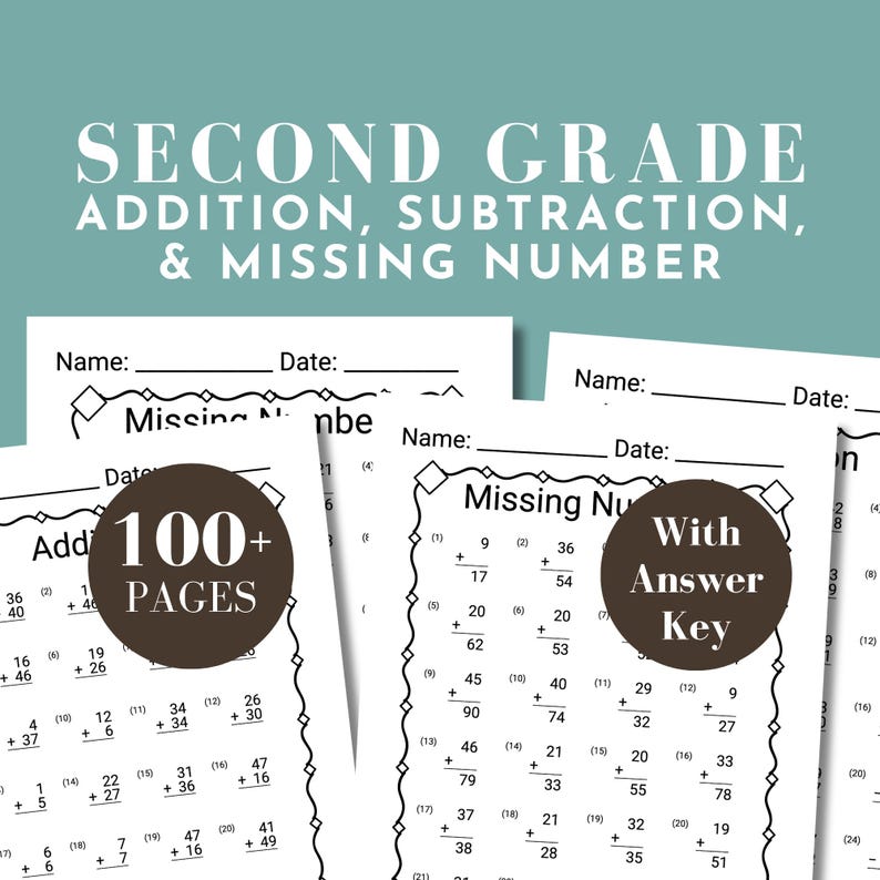 2nd grade math worksheet second grade math 2nd grade homeschool math equations grade 2 2nd grade curriculum first grade math worksheet drill
