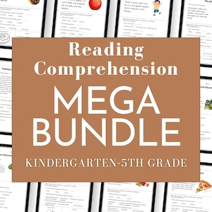 Reading Comprehension Worksheet Bundle Educational Printable 2nd Grade Homeschooling I can Read Grade 1 Comprehension Reading 2nd Grade Read