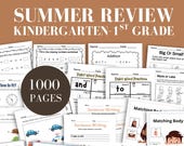 Kindergarten 1st grade summer review math practice 1st grade summer review summer prep reading comprehension worksheet printable math 1st