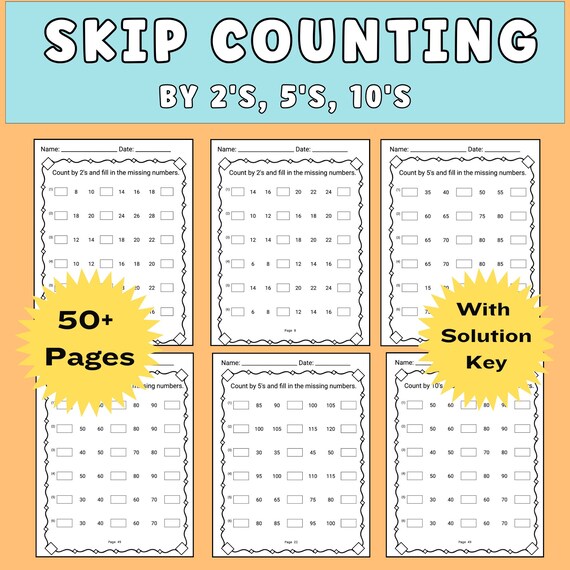 Skip Counting 10 Worksheets Counting Back To Subtract 100, 57 OFF