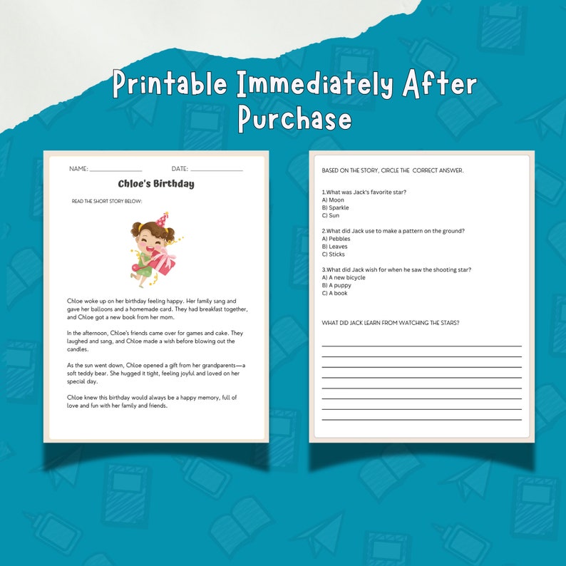 Worksheet Reading Classroom Resource Printable Reading Passage Elementary