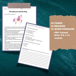 Reading Question Sheet Grade 5 Reading Activity Homeschool