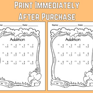 Addition Sheet 1st Grade First Grade Math Worksheet 2nd Grade Math ...