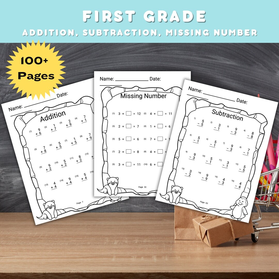 1st Grade Math Worksheet First Grade Math Worksheet Homeschool ...