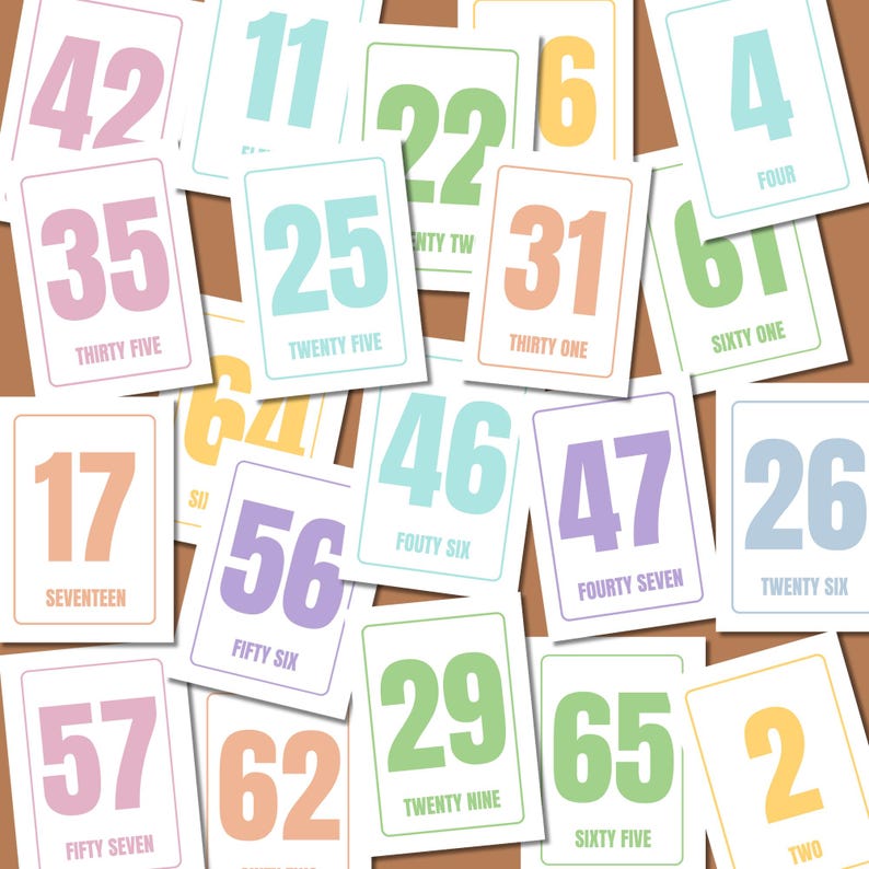 printable number flashcards 1 to 100 toddler number recognition preschool activity educational number cards early learning resource math counting practice flash card download